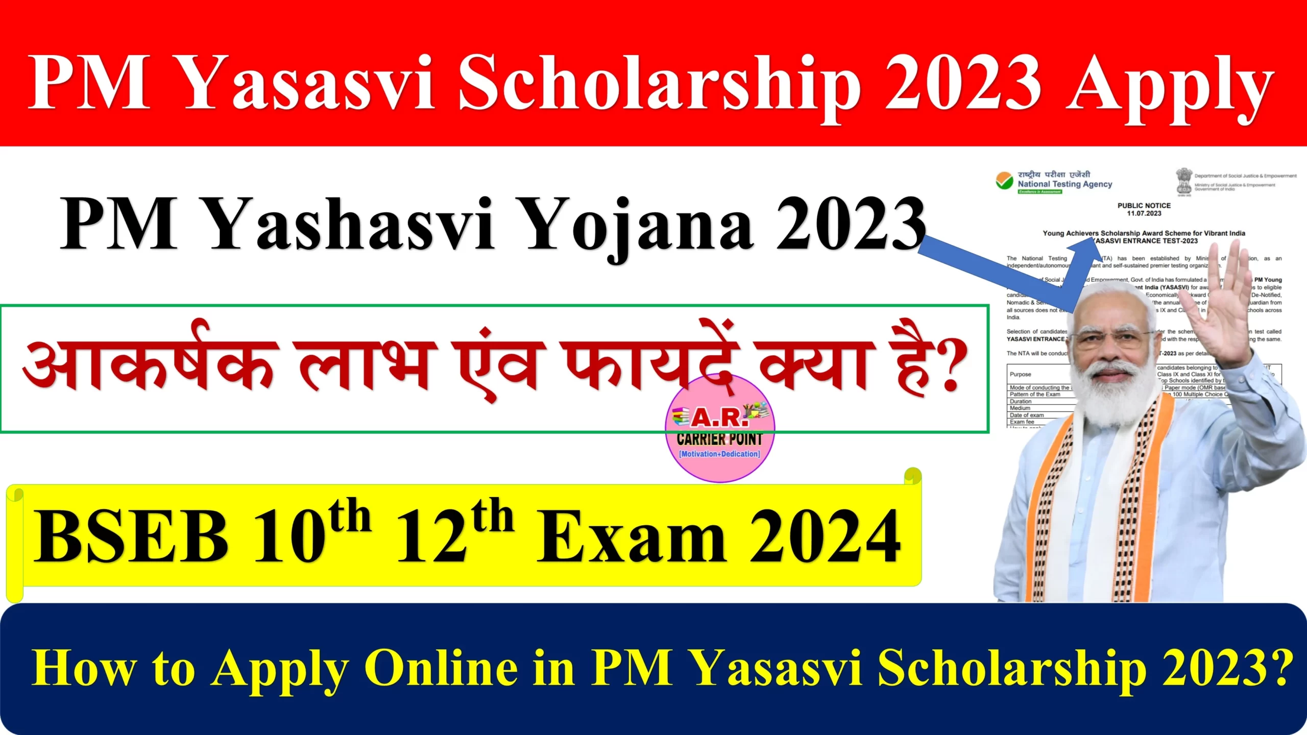 PM Yasasvi Scholarship 2023 Apply Now