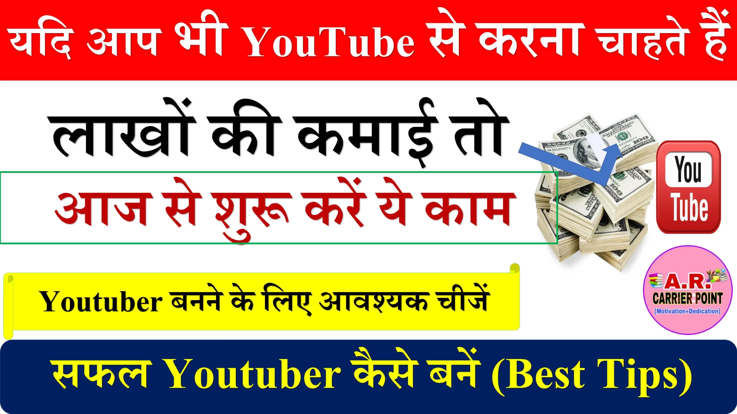 यदि आप भी YouTube से करना चाहते हैं लाखों की कमाई तो आज से शुरू करें ये काम