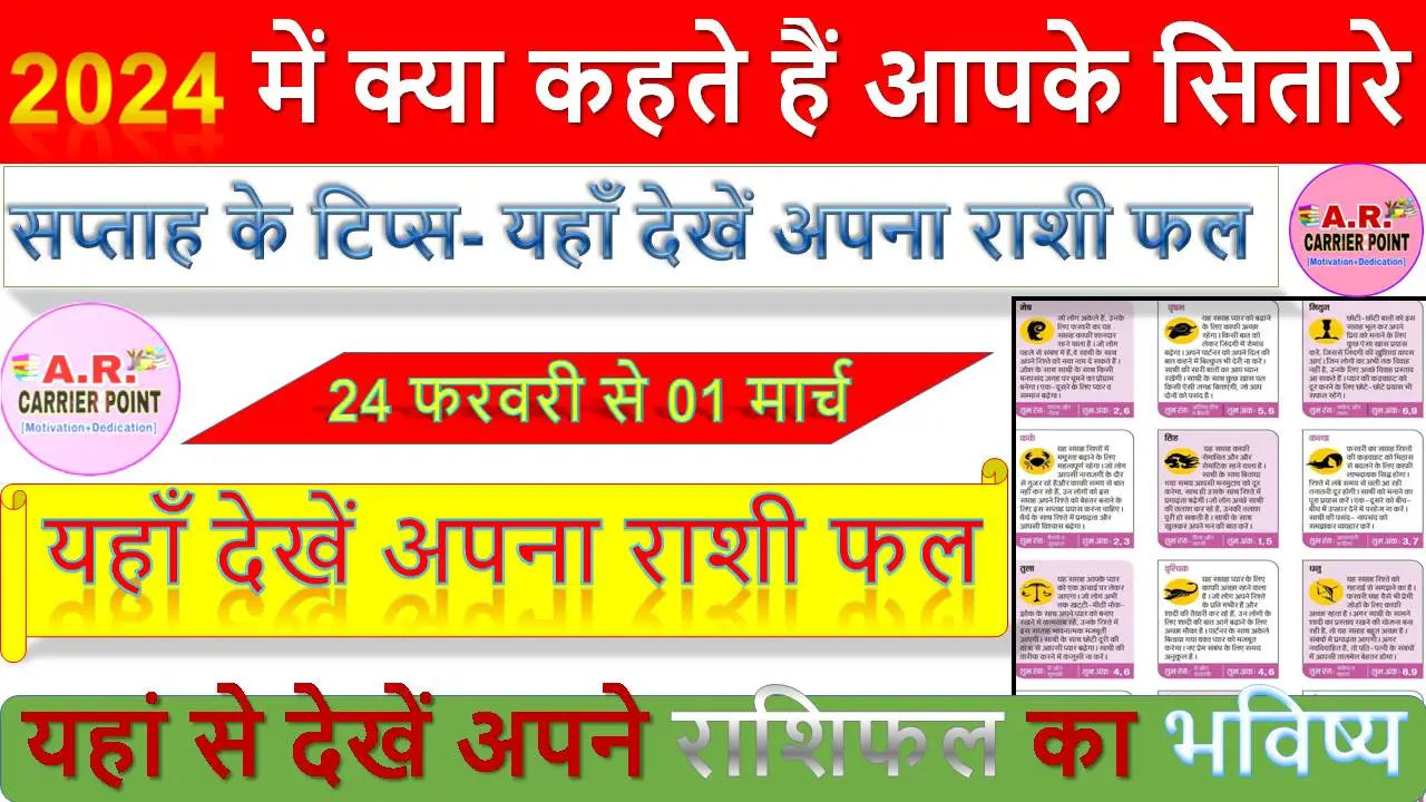 2024 में क्या कहते हैं आपके सितारे - यहाँ देखें अपना राशी फल