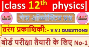 class 12 physics chapter 10 ( तरंग प्रकाशिकी ) Objective Question