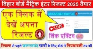 बिहार बोर्ड मैट्रिक इंटर रिजल्ट 2025 तैयार | एक क्लिक में देखें अपना रिजल्ट