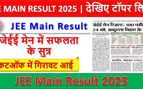 JEE Main Result 2025
