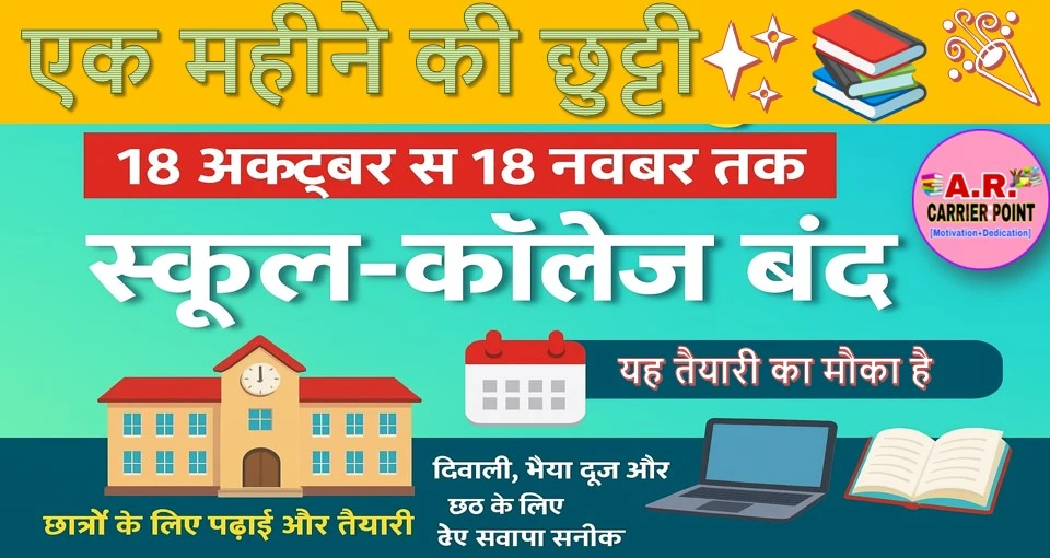 आज से बन्द हो गए सभी स्कूल कॉलेज और विश्वविद्यालय - 1 महिने की छुट्टी