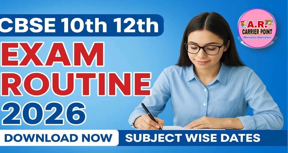 CBSE Matric inter exam routine