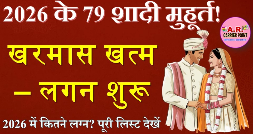2026 में इतना दिन है लगन - खरमास का मुहूर्त इस दिन से