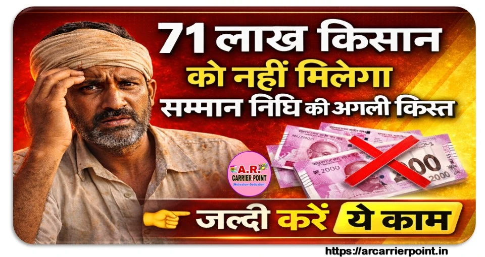 71 लाख किसान को नहीं मिलेगा सम्मान निधि की अगली किस्त- जल्दी करें ये काम