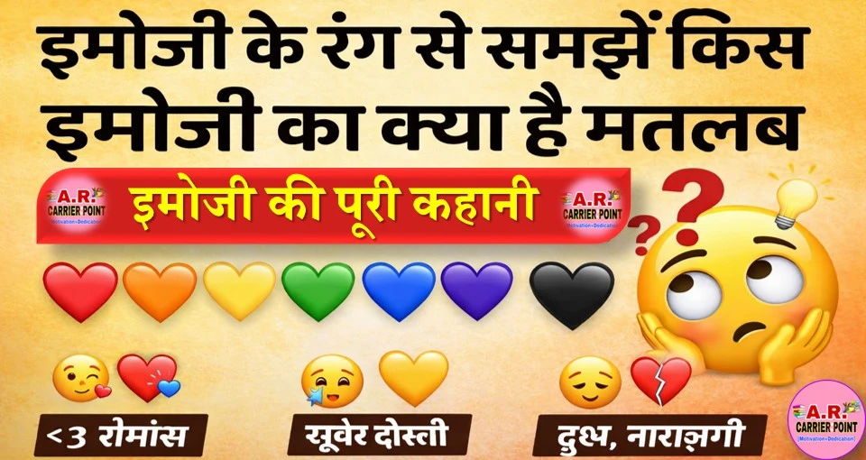 इमोजी के रंग से समझे किस इमोजी का क्या है मतलब - इमोजी की पूरी कहानी