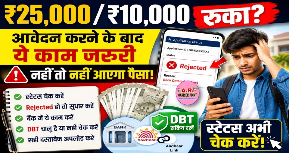₹25 हजार और ₹10 हजार के लिए आवेदन करने के बाद करें ये काम- नहीं तो नहीं आएगा पैसा