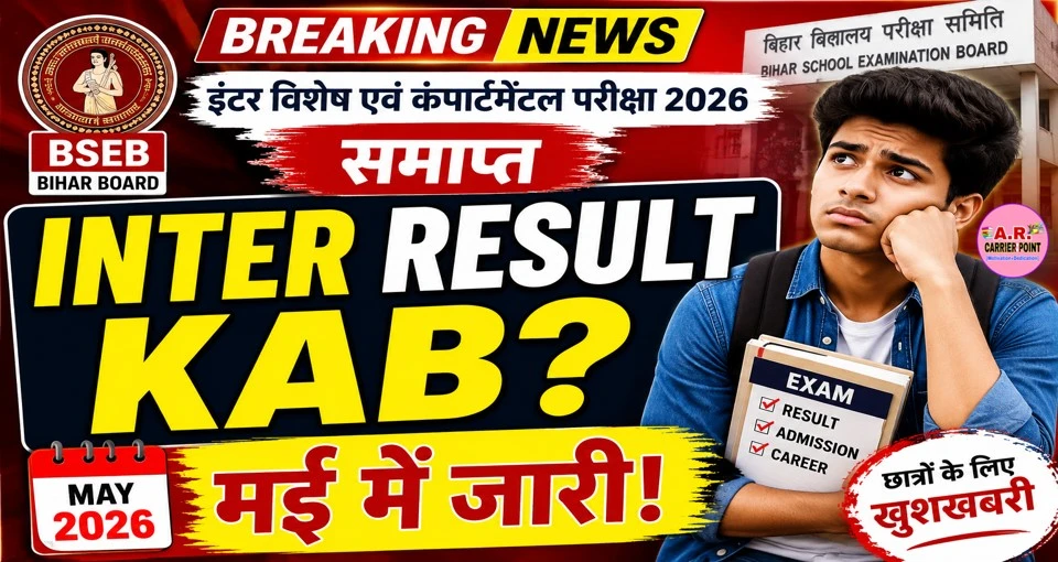 इंटर कंपार्टमेंट रिजल्ट कब?