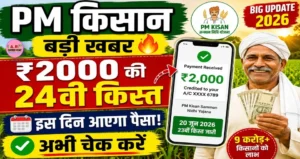 PM Kisan 24th Installment 2026: पीएम किसान योजना की 24वीं किस्त पर बड़ा अपडेट, जानें कब आएंगे ₹2,000 और किन किसानों को मिलेगा लाभ