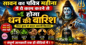 सावन का पवित्र महिना में ये काम करने से होगा धन की बारिश