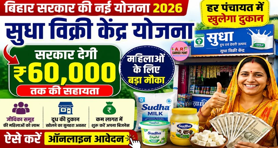 Bihar Jeevika Sudha Vikri Kendra Yojana 2026: पंचायत में खोलें सुधा दूध की दुकान, सरकार देगी ₹60,000 की सहायता, जानें आवेदन प्रक्रिया