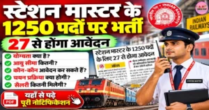 स्टेशन मास्टर के 1250 पदों